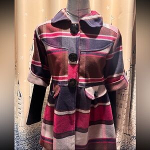 Korean style girls fall winter overcoat.